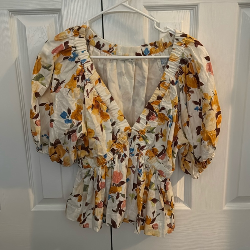 Abercrombie floral blouse